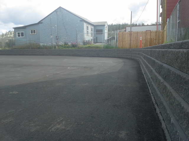 Parking Lot Border And Retaining Wall